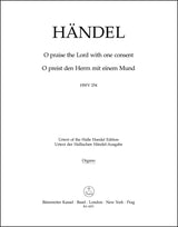 Handel: O praise the Lord with one consent, HWV 254
