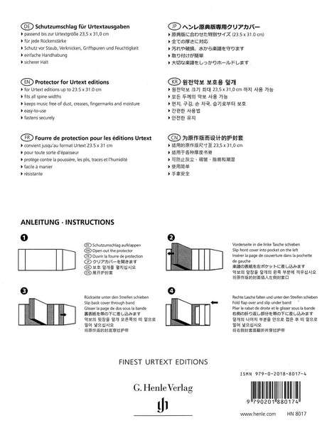 Henle Protector for Urtext Editions