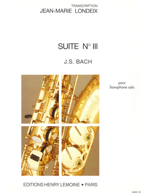 J. S. Bach: Suite No. 3 (arr. for Saxophone)