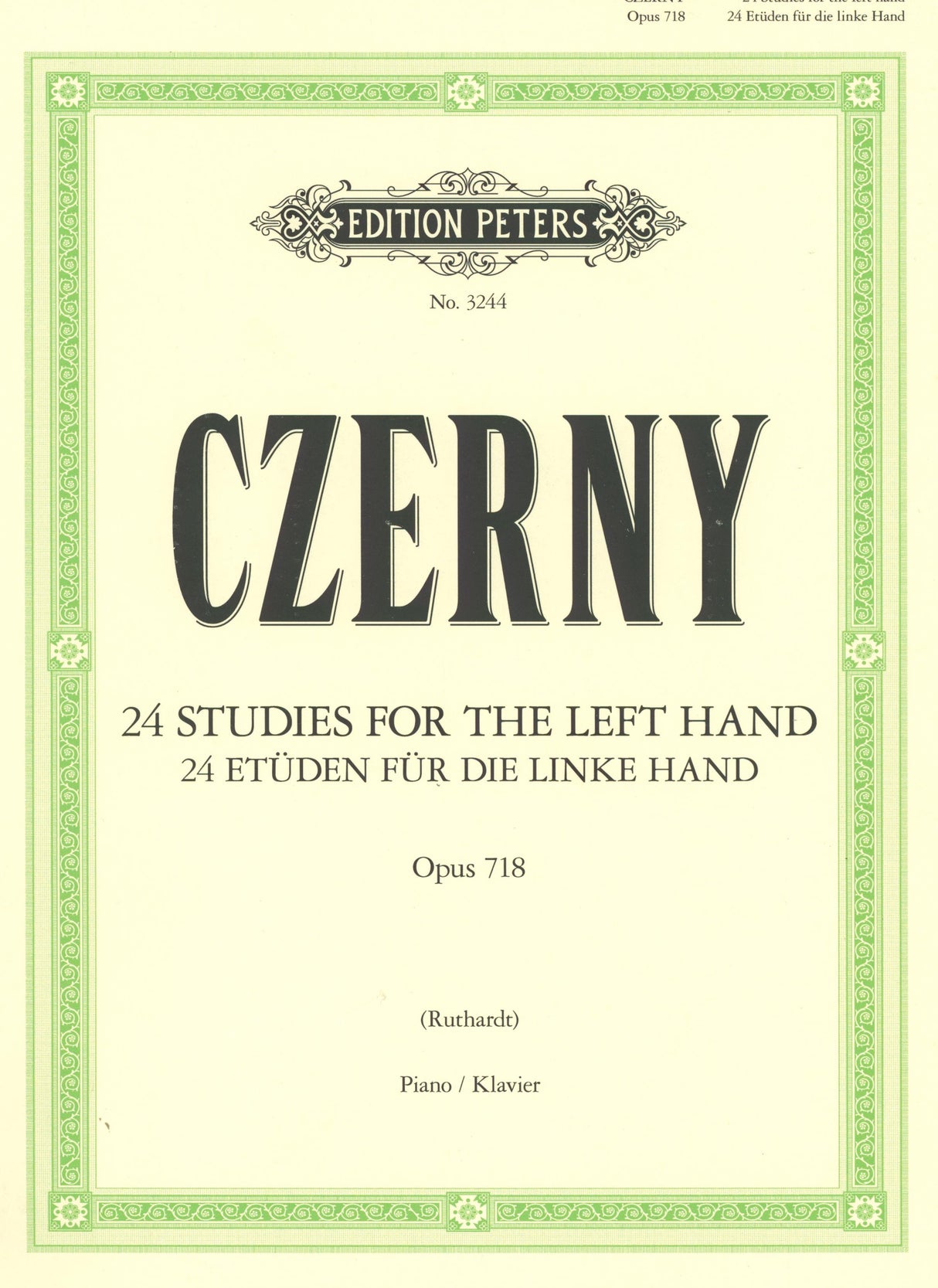 Czerny: 24 études for the Left Hand, Op. 718