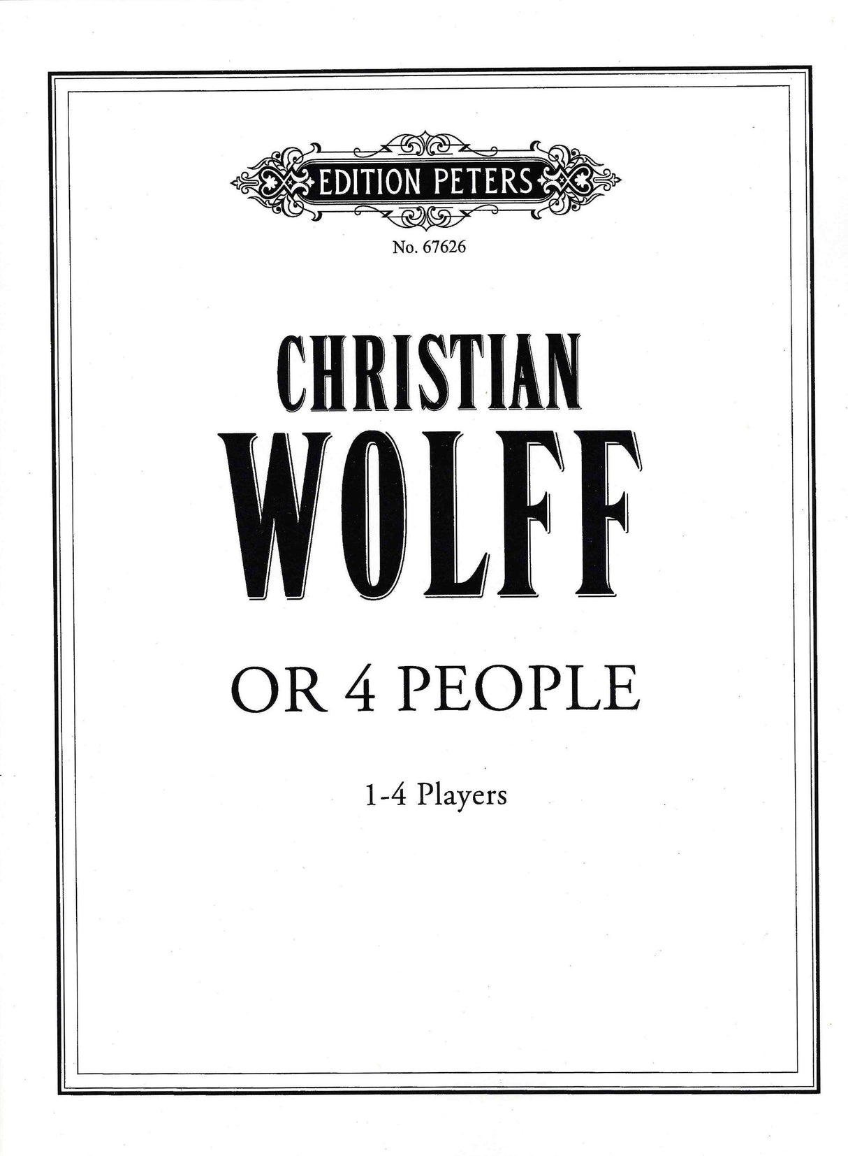 Wolff: Or 4 People