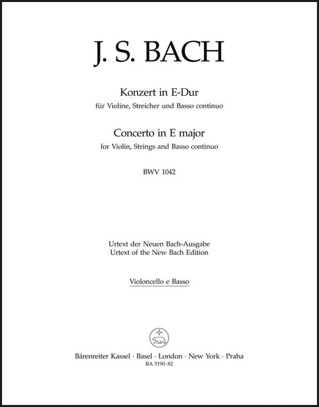 Bach: Violin Concerto in E Major, BWV 1042