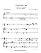 H.L. Adams: O Sweet Jesus (Miranda's Prayer)
