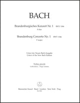 Bach: Brandenburg Concerto No. 1 and Original Version "Sinfonia" in F Major, BWV 1046 and 1046a (Urtext)