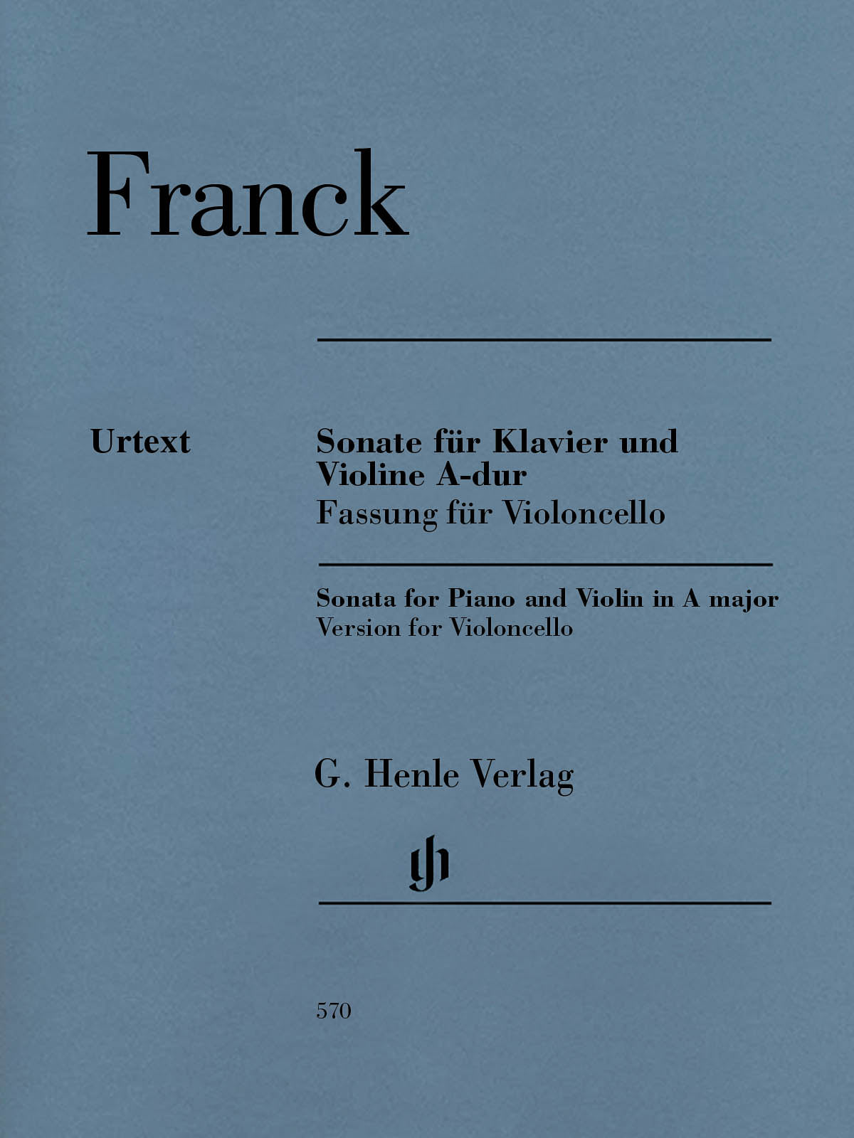 Franck: Violin Sonata (arr. for cello)