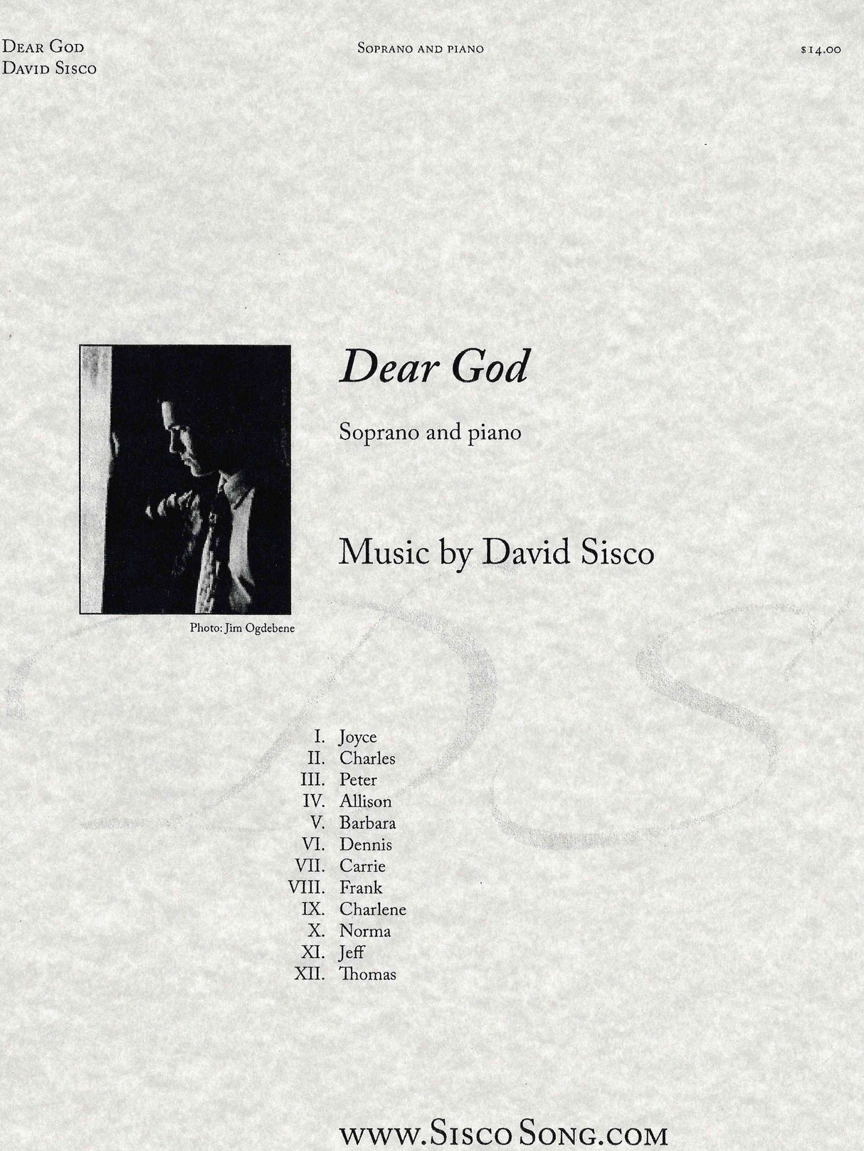 Sisco: Dear God