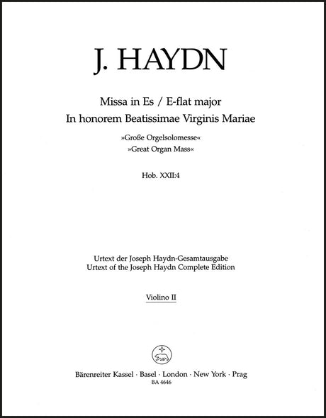 Haydn: Missa in honorem BVM in E-flat Major, Hob. XXII:4