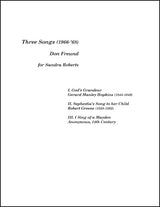 Freund: Three Songs for Mezzo-Soprano and Chamber Orchestra