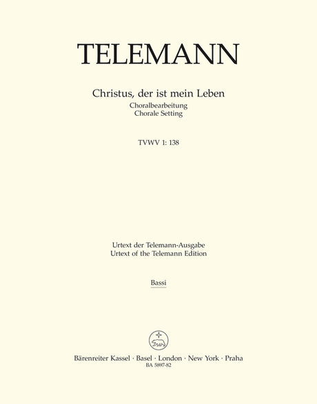 Telemann: Christus, der ist mein Leben, TWV 1:138