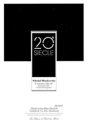 Myaskovsky: Cello Concerto, Op. 66