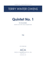 T.W. Owens: Recorder Quintet No. 1