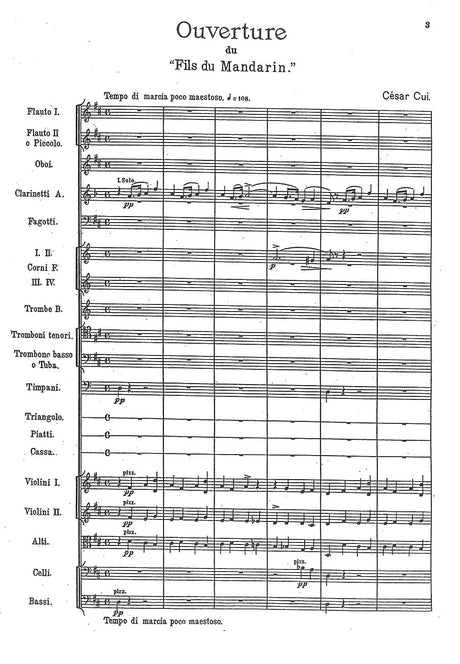 Cui: Overture to The Mandarin's Son
