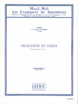 Handel: Sicilienne and Gigue (arr. for saxophone)