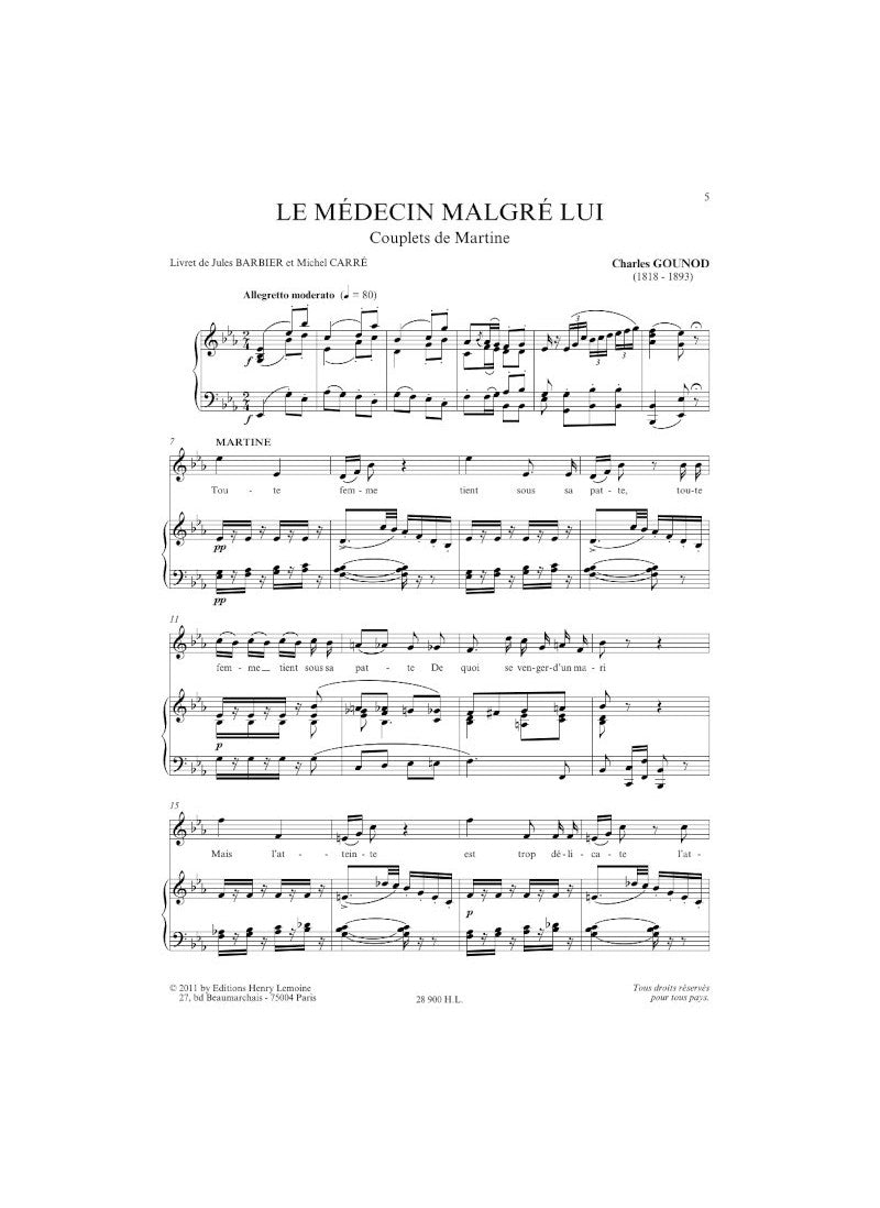 Airs d'opéras comiques - Mezzo Soprano