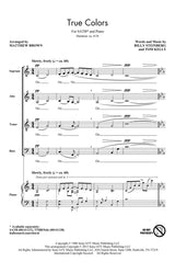 Steinberg: True Colors (arr. for SATB)