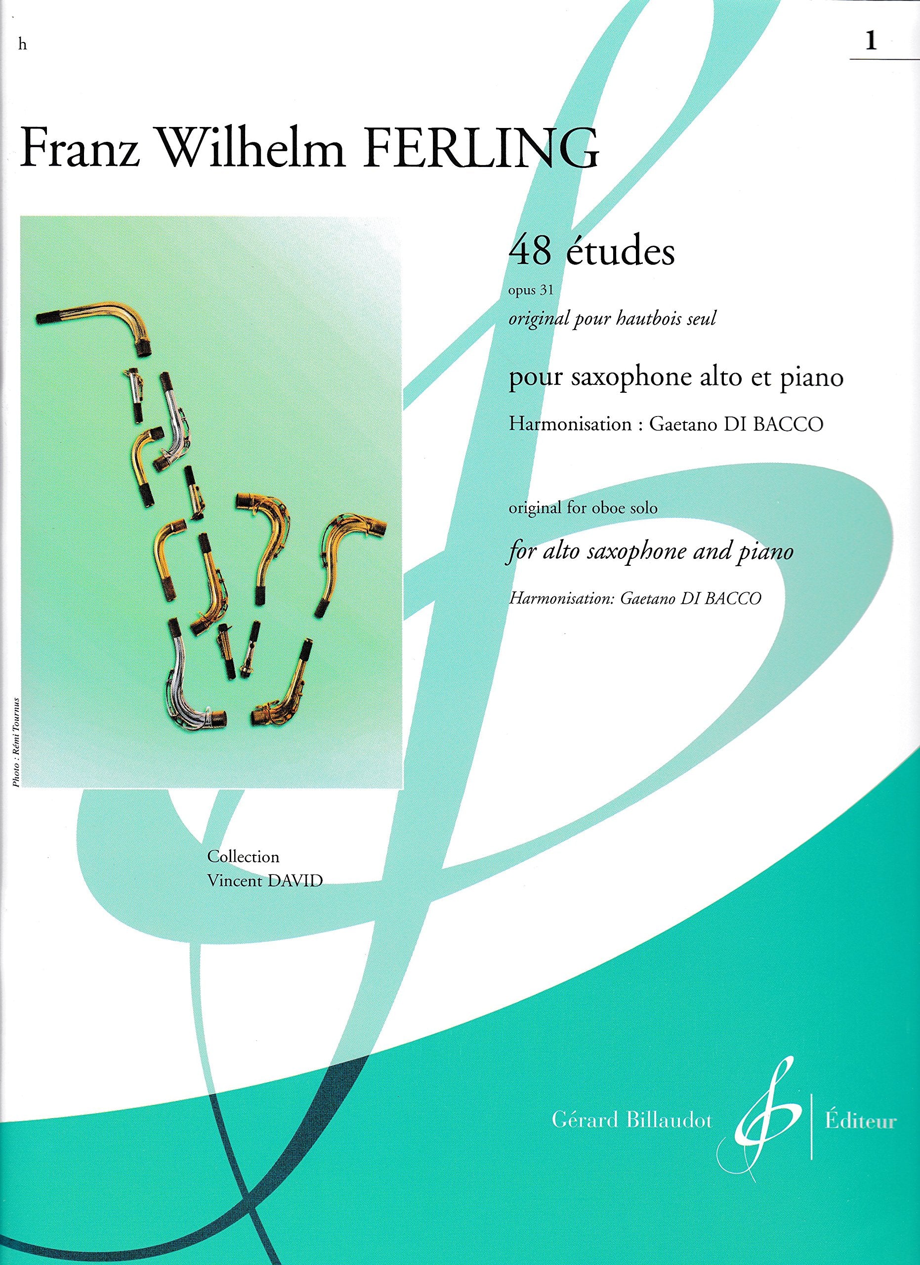 Ferling: 48 Études, Op. 31 - Volume 1 (arr. for alto sax & piano)
