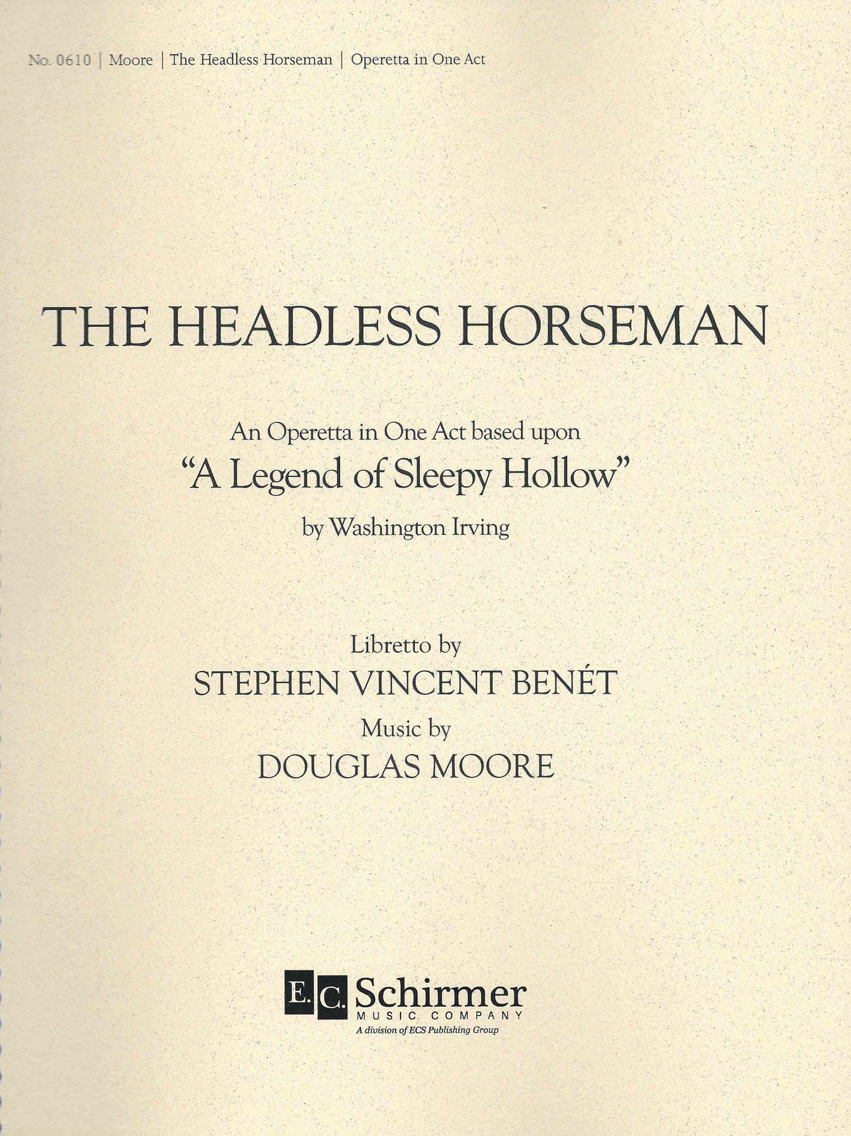 D. Moore: The Headless Horseman
