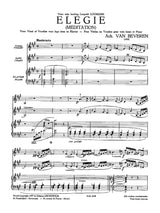 Beveren: Elegie (Méditation) for Bass Voice or Violin & Piano