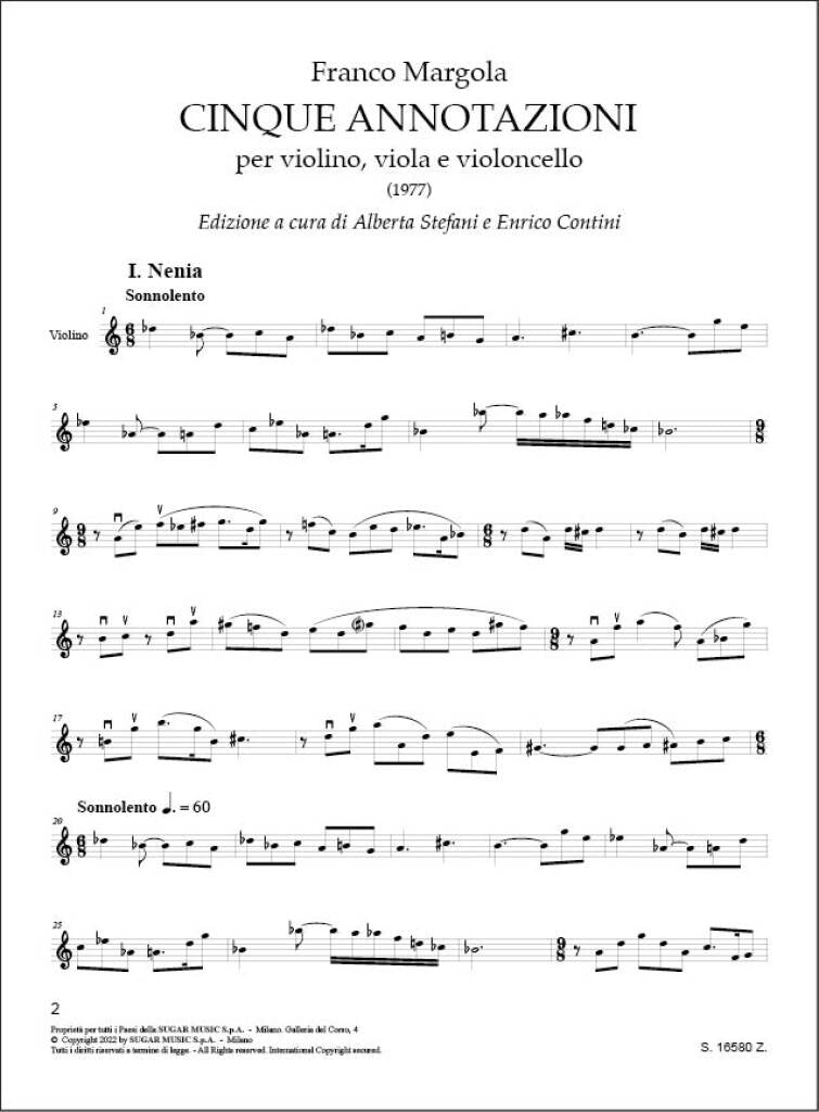 Margola: 5 Annotazioni