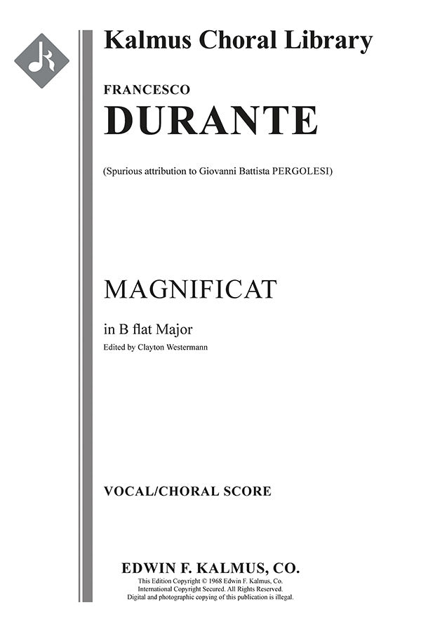 Durante: Magnificat in B-flat Major