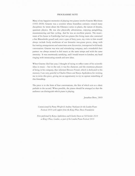 Dove: Between Friends