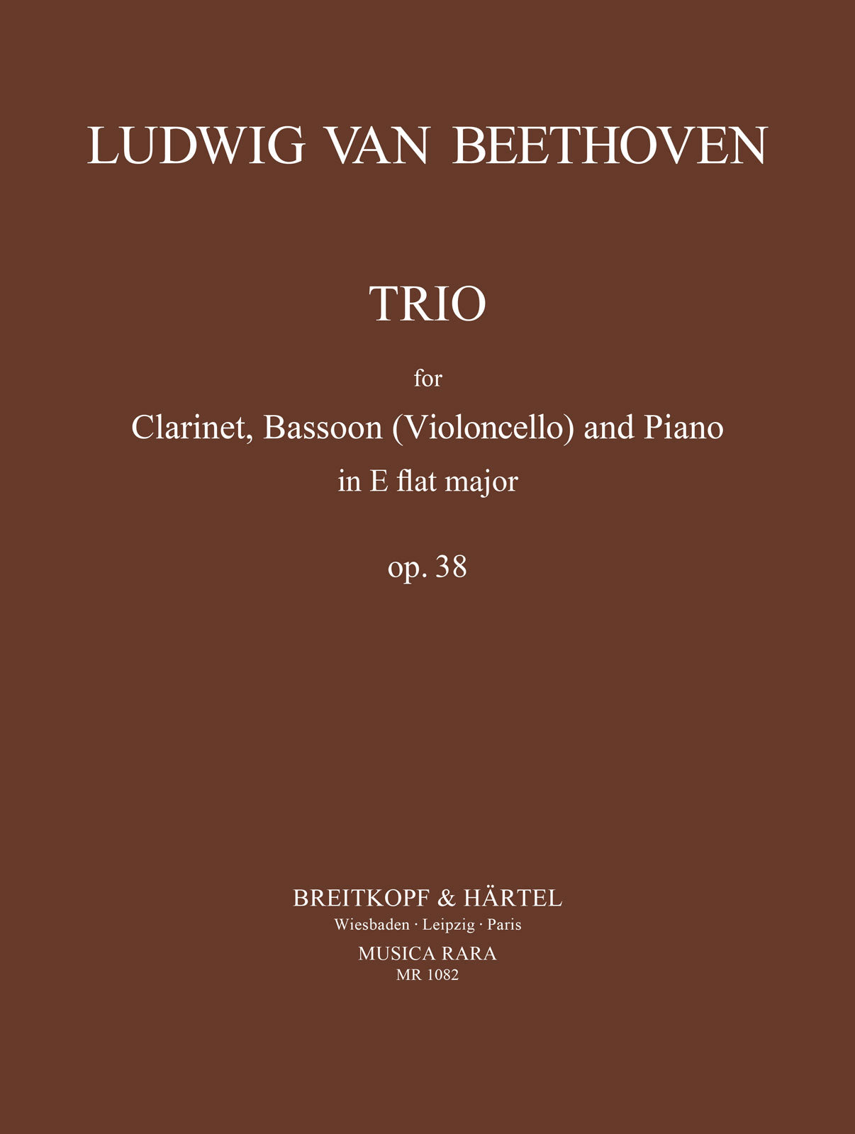 Beethoven: Trio for Piano, Clarinet (Violin), Cello in E-flat