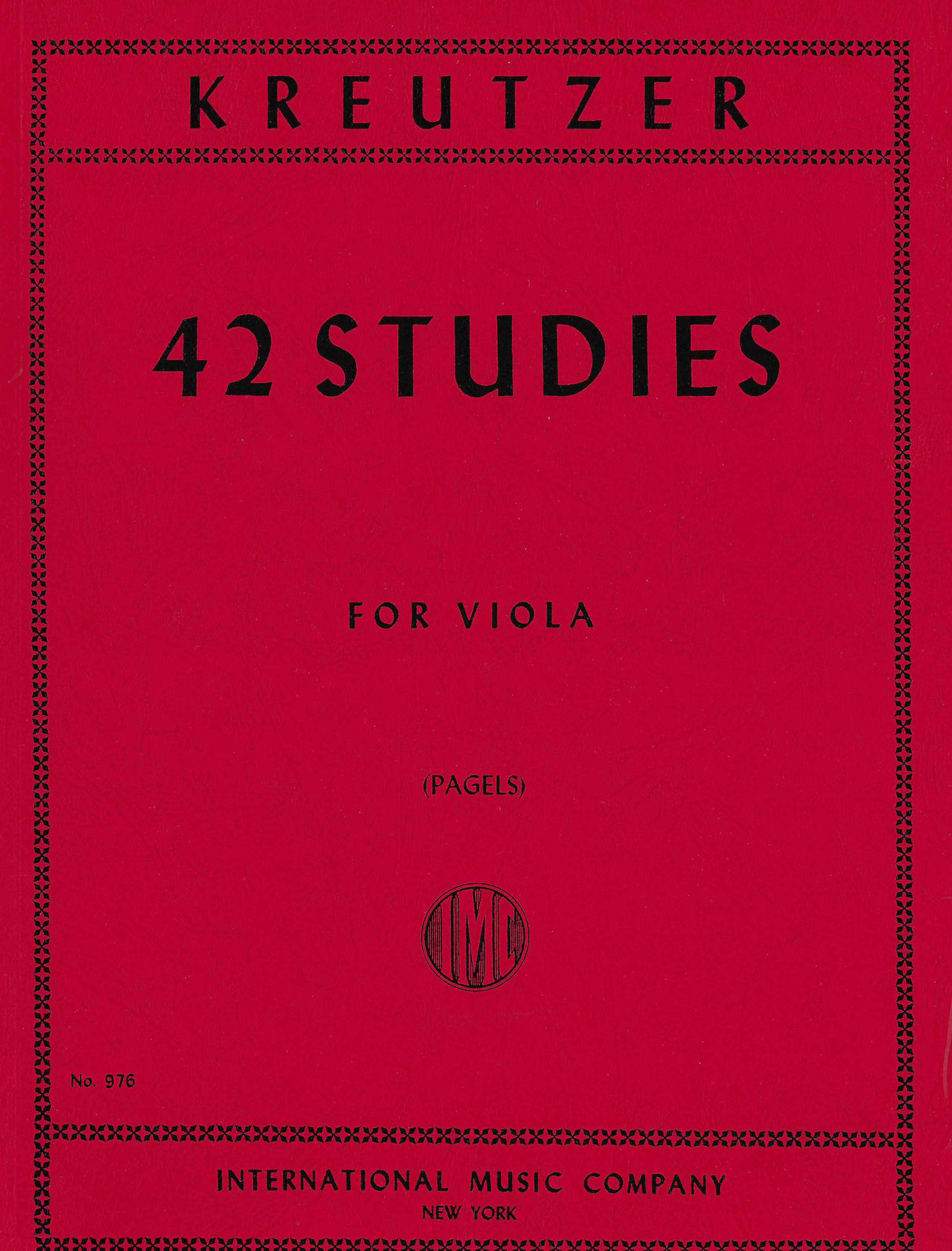 Kreutzer: 42 Studies for Viola