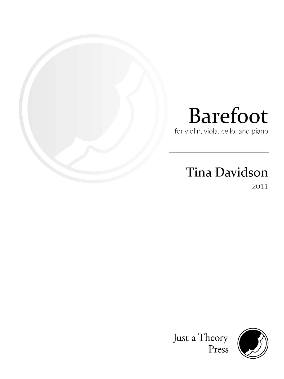 Davidson: Barefoot (Version for Piano Quartet)