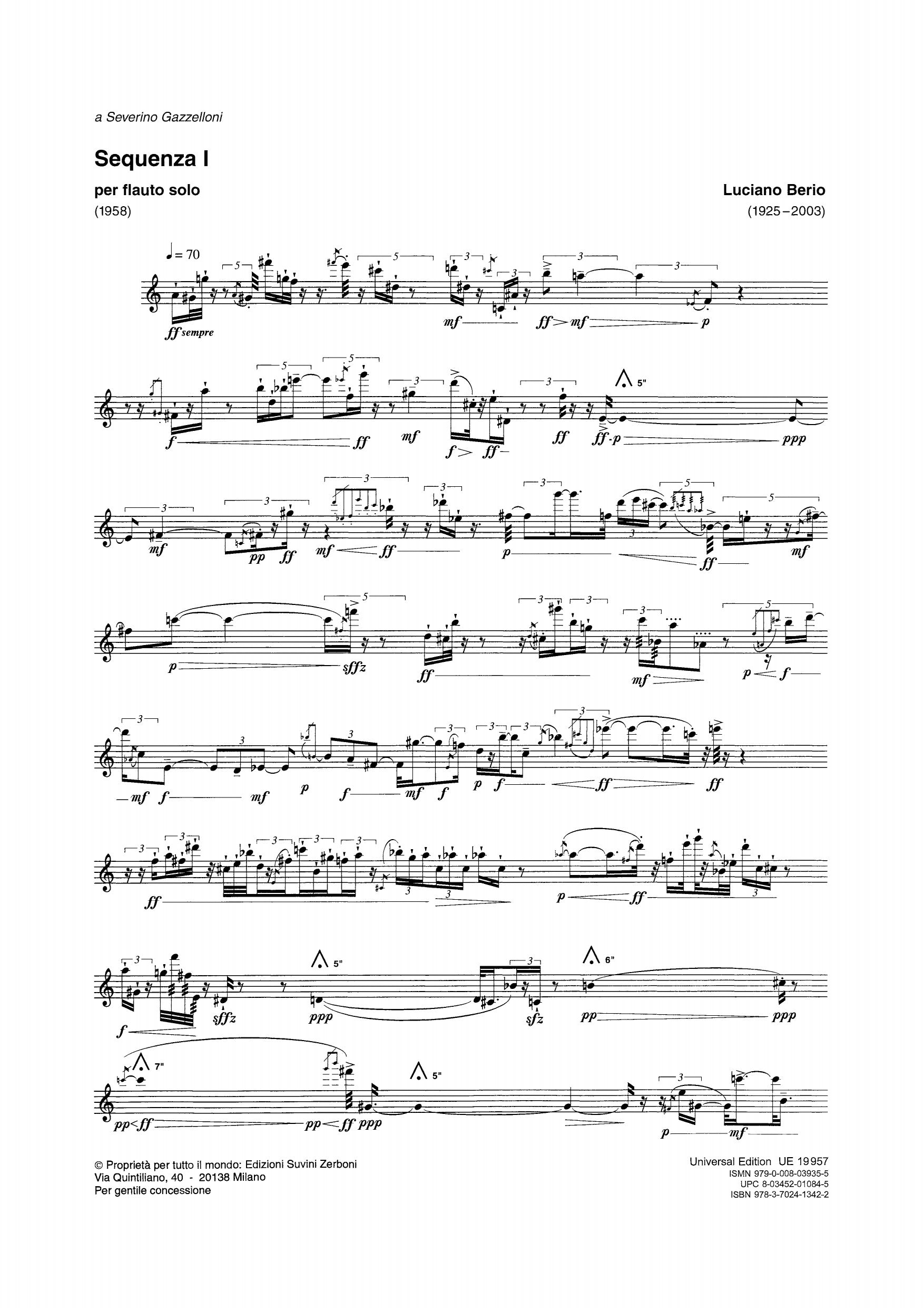 Berio: Sequenza I – Ficks Music