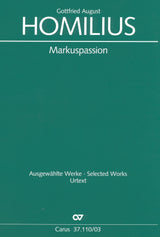 Homilius: St. Mark Passion, HoWV 1. 10