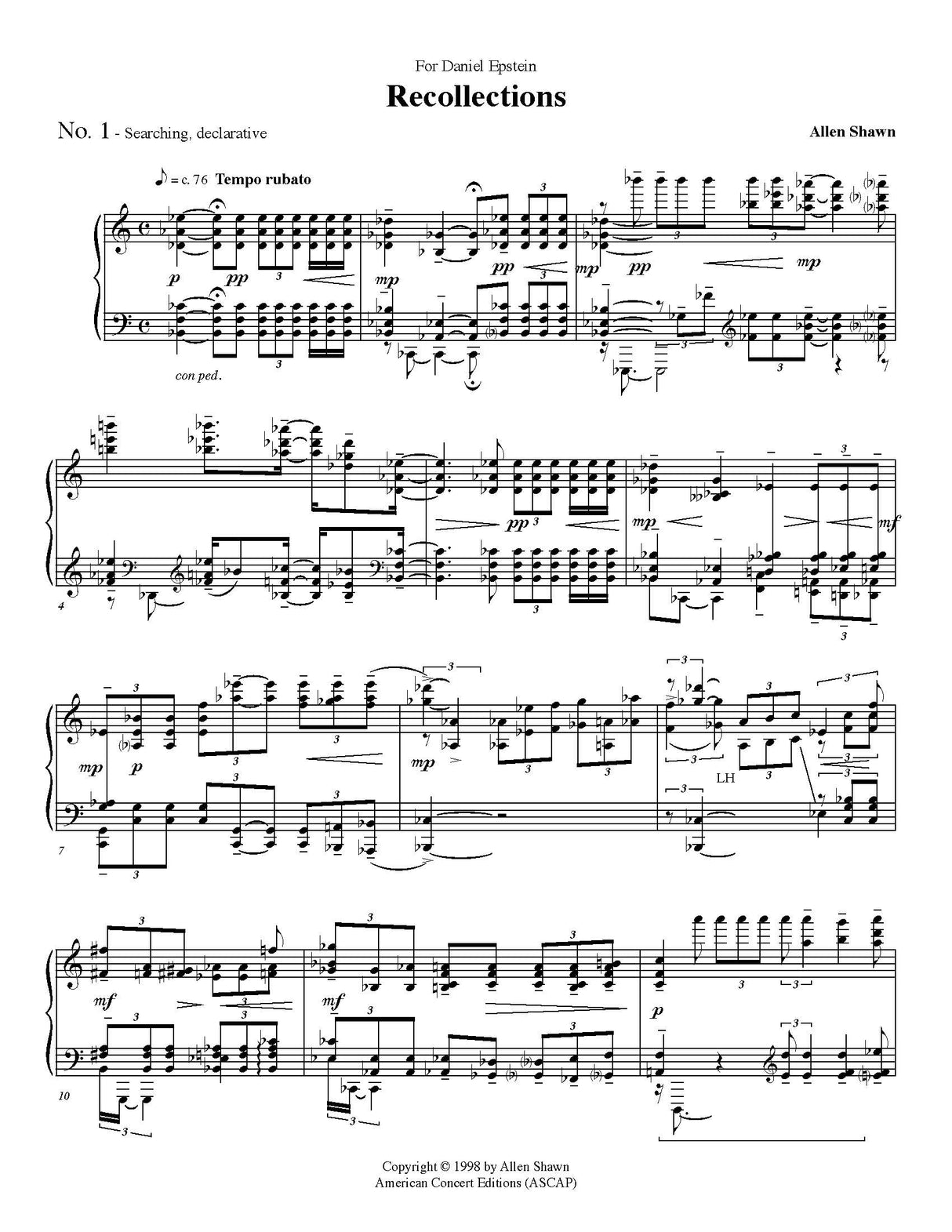 Shawn: Recollections