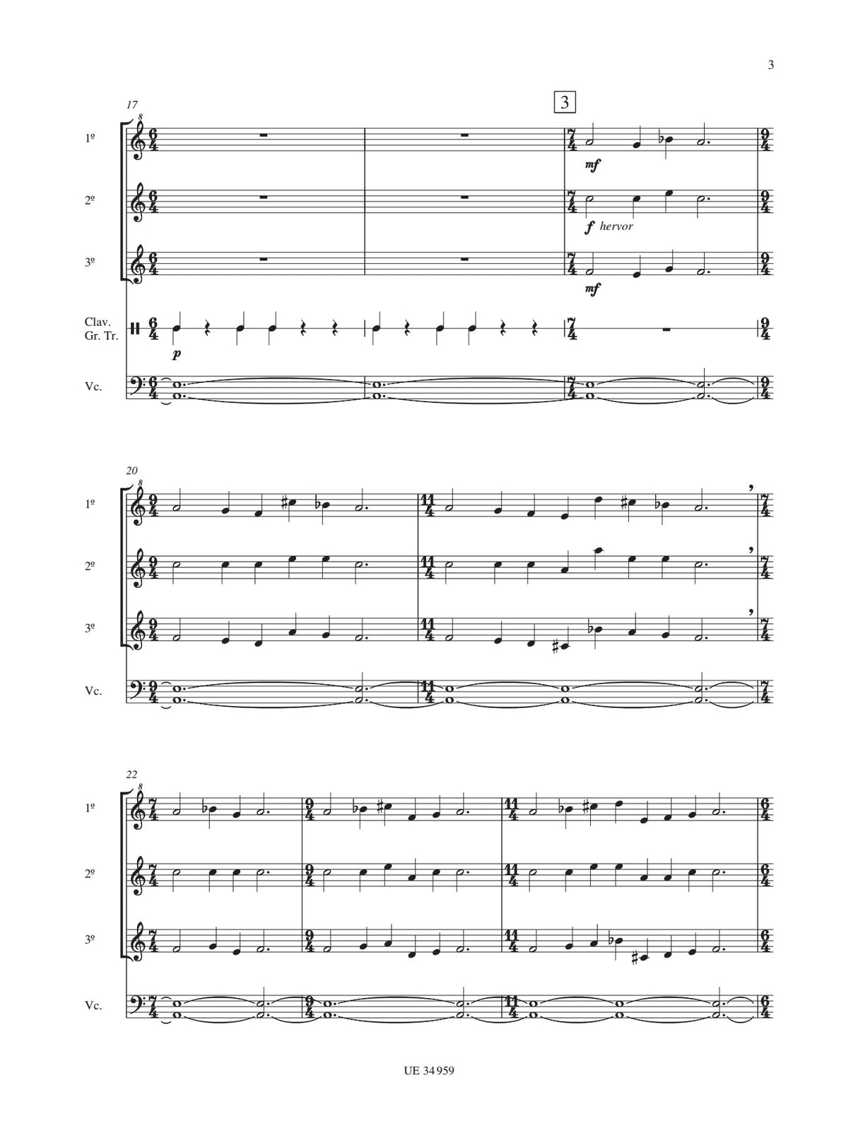 Pärt: Fratres (for recorder trio, percussion, and cello/viola da gamba)