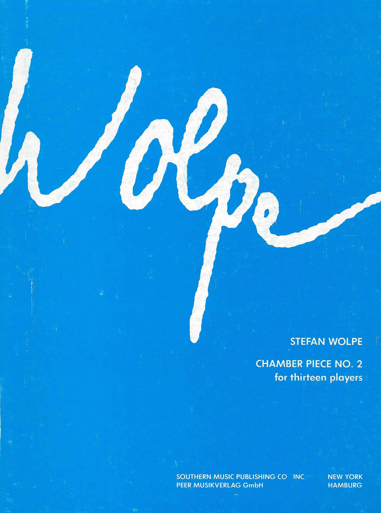 Wolpe: Chamber Piece No. 2