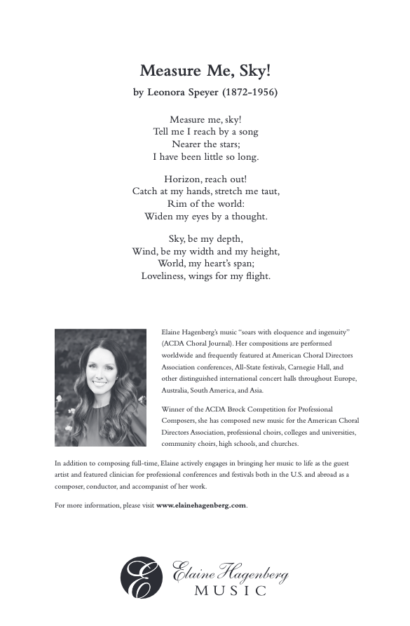 Hagenberg: Measure Me, Sky!