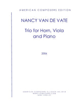 Van de Vate: Trio (Version for Horn, Viola, and Piano)