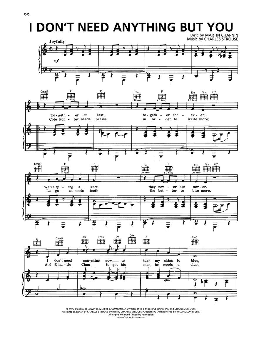 Annie: Piano/Vocal Selections