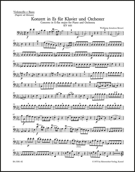 Mozart: Piano Concerto No. 14 in E-flat Major, K. 449