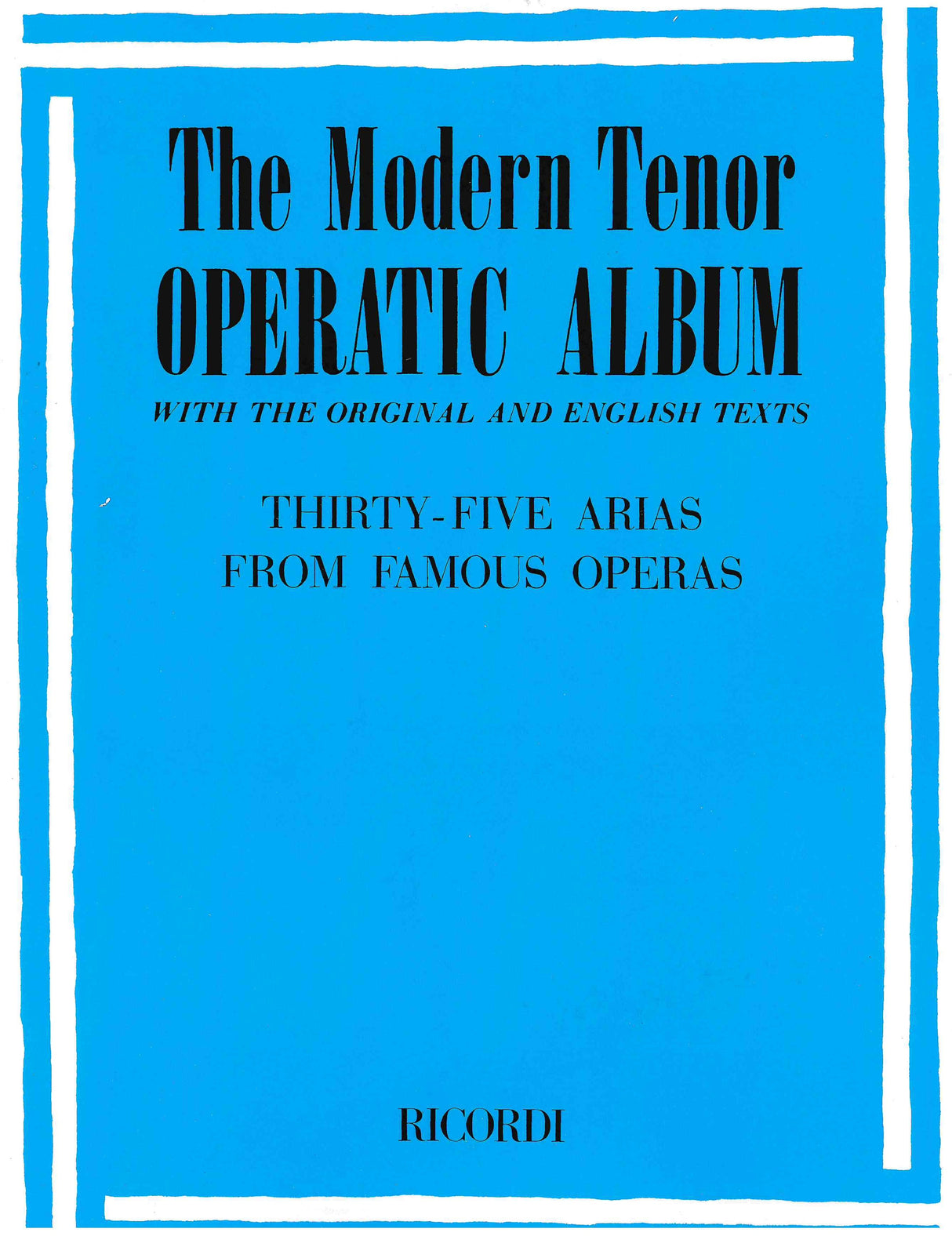Modern Tenor Operatic Album