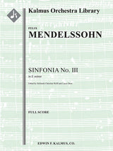 Mendelssohn: Sinfonia No. 3 in E Minor