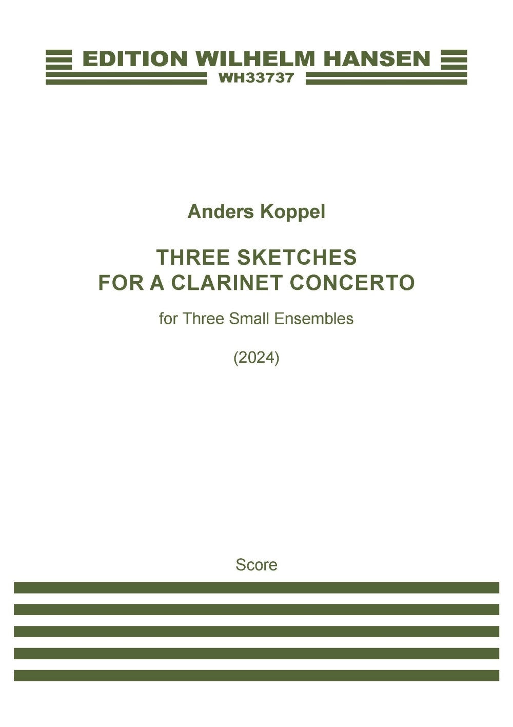 Koppel: 3 Sketches for a Clarinet Concerto