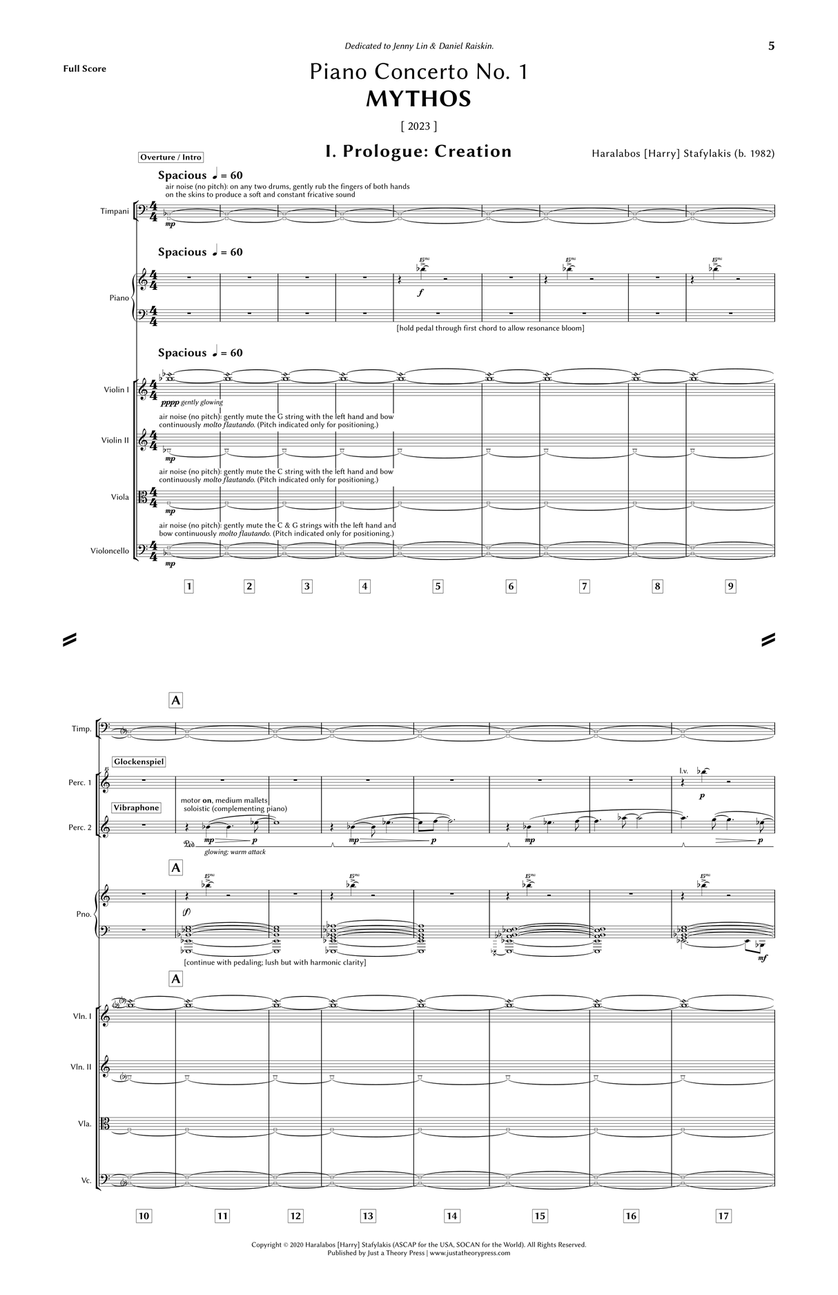 Stafylakis: Piano Concerto No. 1 ("Mythos")