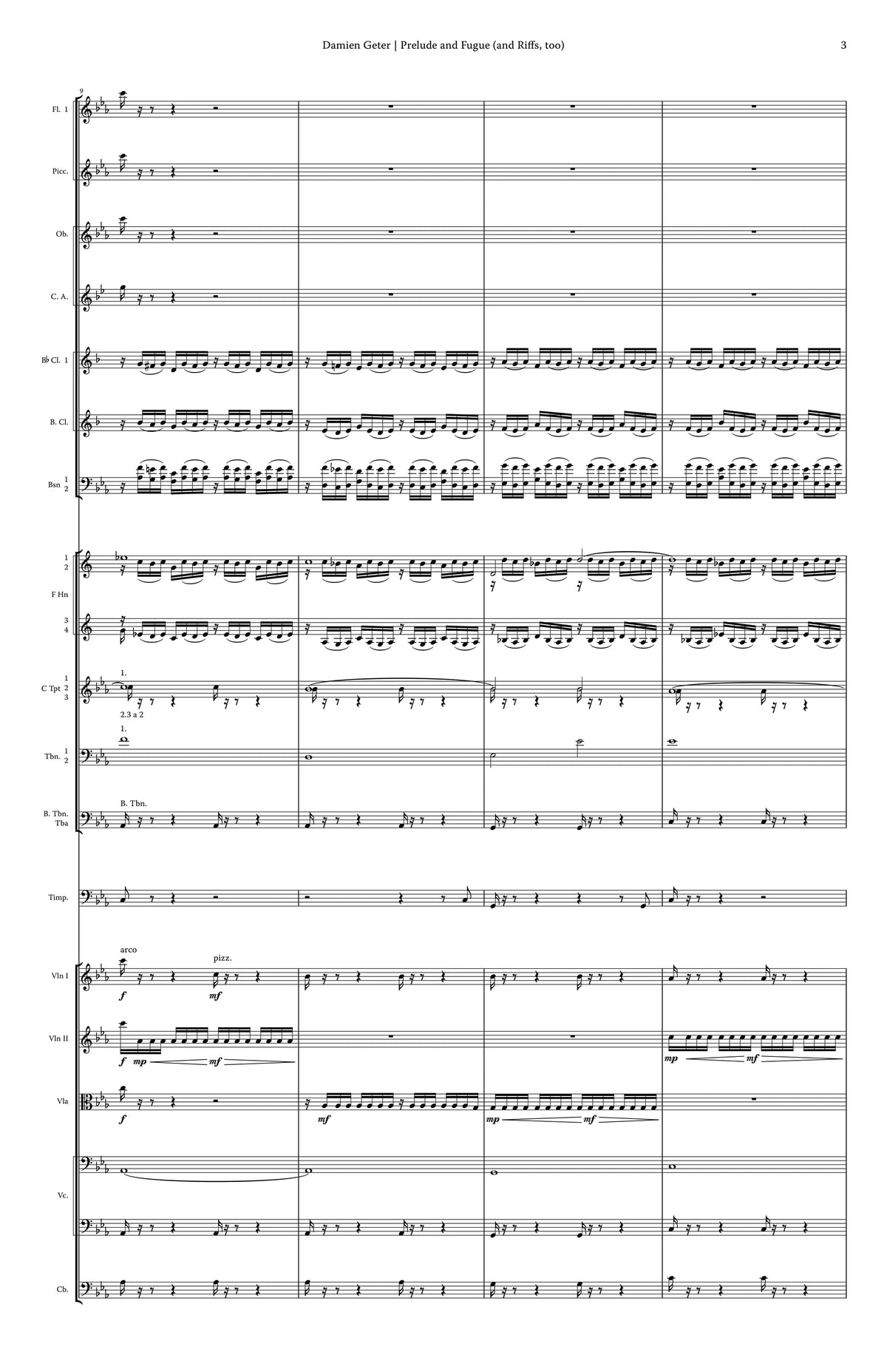 Geter: Prelude and Fugue (and Riffs, too)