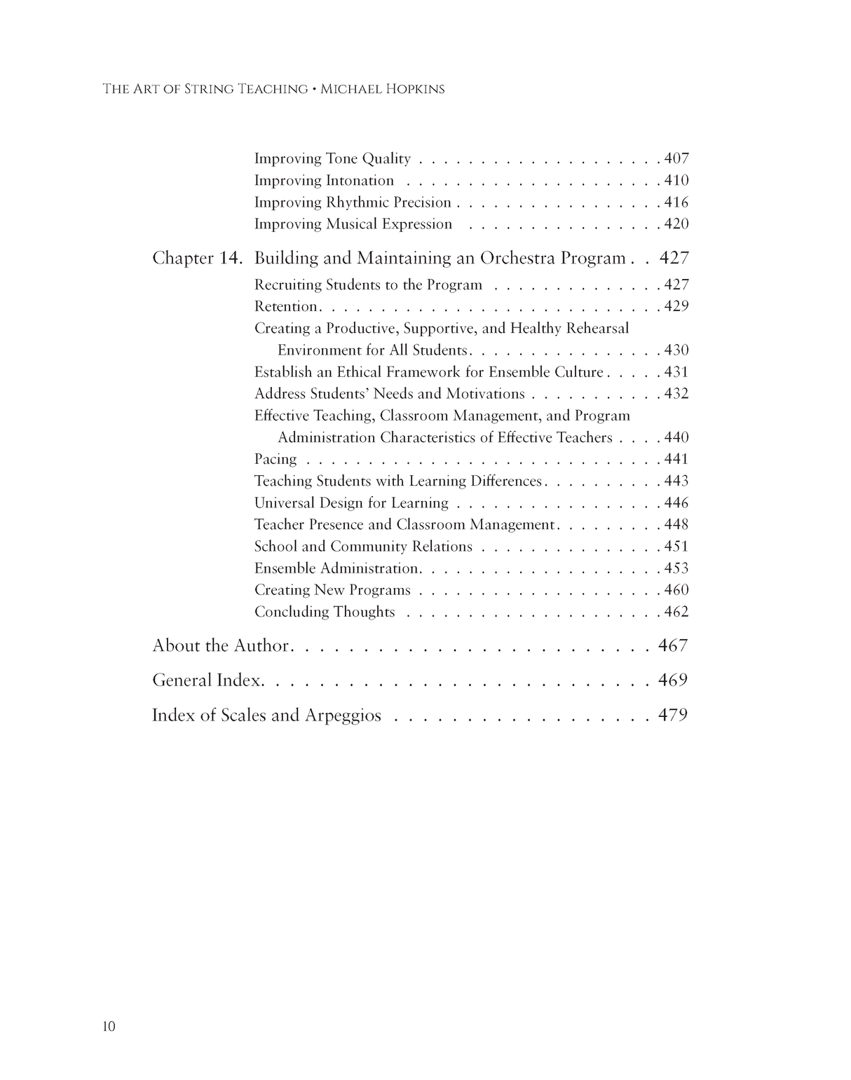 The Art of String Teaching