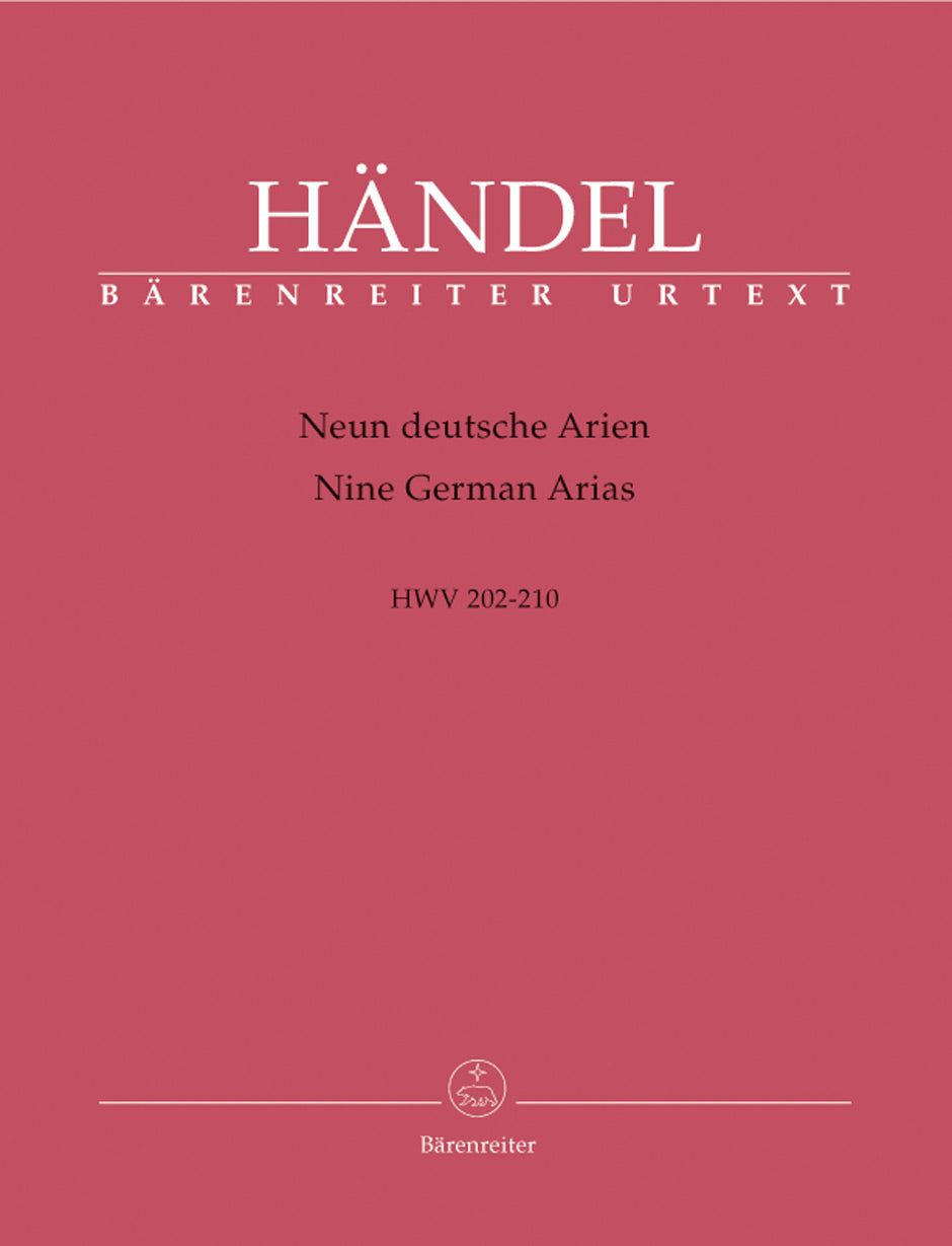 Handel: 9 German Arias, HWV 202-210 – Ficks Music