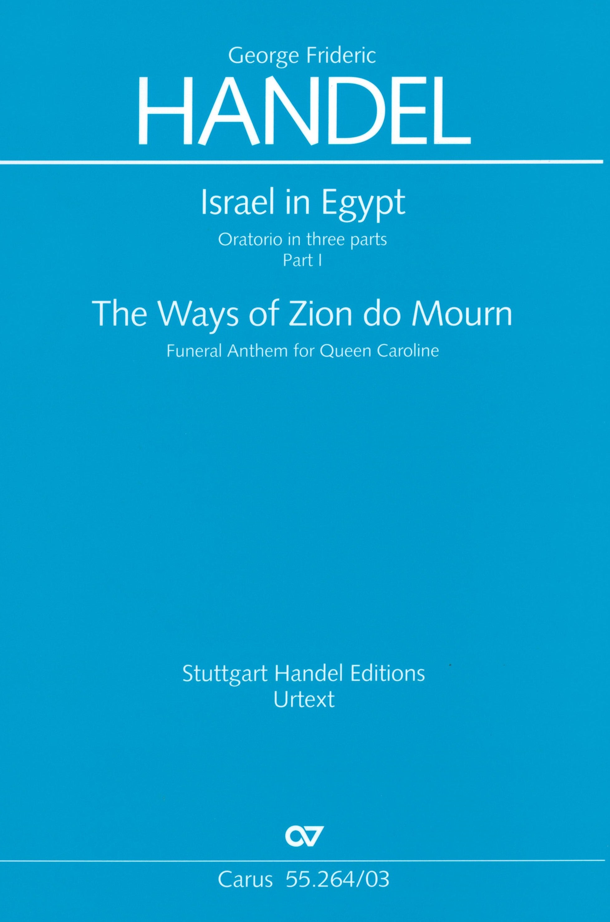 Handel: Israel in Egypt, HWV 54 - Part 1 (1739 Version) – Ficks Music