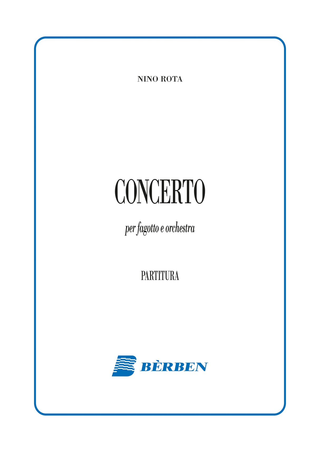 Rota: Bassoon Concerto