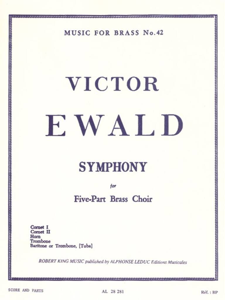 Ewald: Symphony for 5-Part Brass Choir