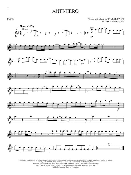 Taylor Swift: Selections from Midnights & The Tortured Poets Department - Flute