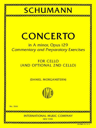 Commentary and Preparatory Exercises to Schumann's Concerto in A Minor, Op. 129