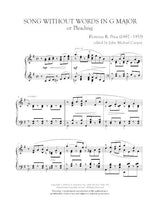 Price: Song Without Words in G Major